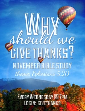 Fall Festival Give Thanks Christian Flyer