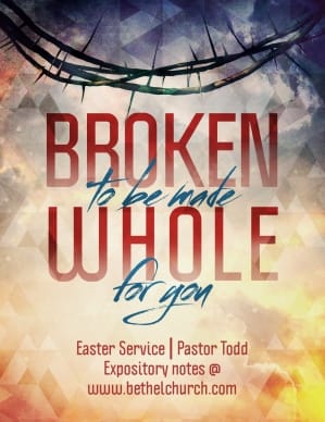 Broken for You Ministry Flyer