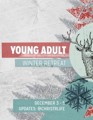Winter Retreat Christian Flyer
