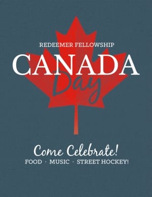 Canada Day Church Flyer