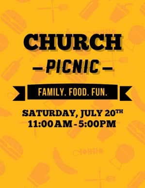 Church Picnic Ministry Flyer