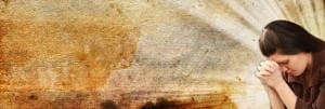 Woman Praying Web Banner