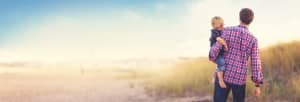 Father's Day Beach Walk Church Website Banner