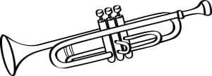 Trumpet Line Art