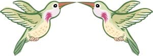 Symmetrical Hummingbirds