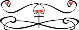 Hearts and Cross Page Accent
