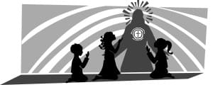 grayscale Kids with Spirit of Jesus