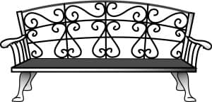 Nostalgic Iron Bench