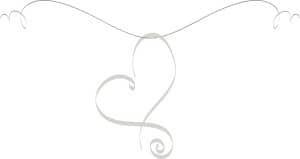 Hanging Spiral Heart Flourish