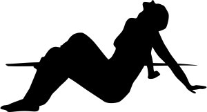 Looking Up Silhouette