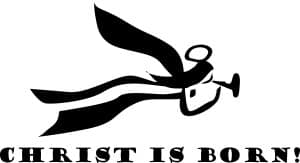 Angel Ornament with Christmas Declaration