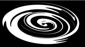 Hurricane White on Black