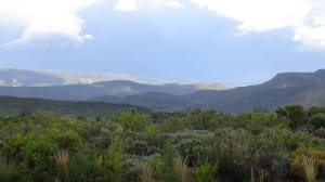 Blue Skies Over Purple Mountains Ministry Stock Photo