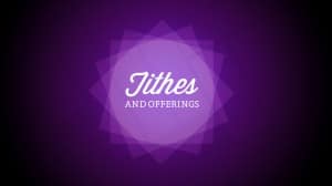 Tithes and Offerings Church Event Stills
