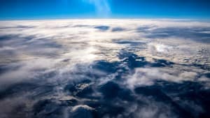 Planet Earth from Above Religious Stock Photo