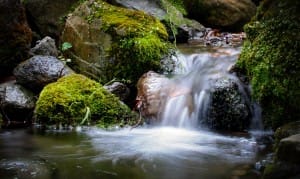 Waterfall Religious Stock Photo