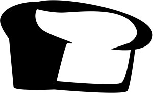 Black and White Basic Bread Loaf