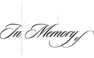 Memorial Title with Stars