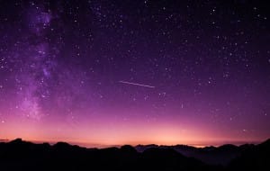Shooting Star Space Religious Stock Photo