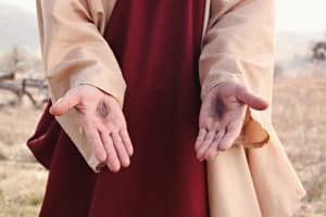 Nail Scarred Hands Faith Stock Photos