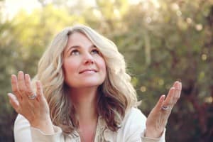 Woman of Worship Ministry Stock Photo Close