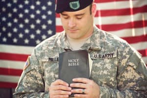 Bible in the USA Religious Stock Image