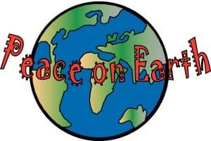 Fun Peace on Earth with Globe