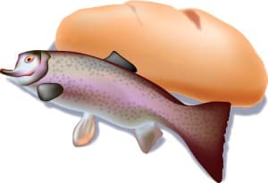 Meal of Bread and Fish