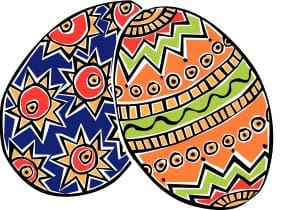 Hand Dyed Easter Eggs