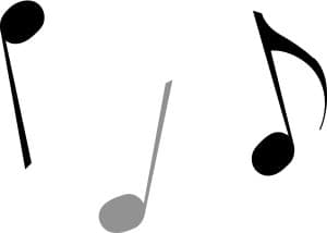Gray Notes Bouncing