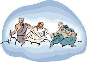 Transfiguration of Christ with Blue