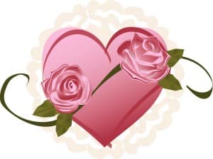 Romantic Heart and Roses Design