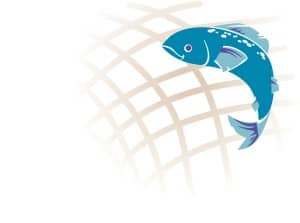 Blue Fish and a Net