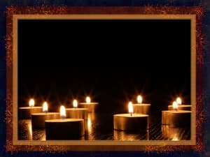 Christmas Candles Worship Background