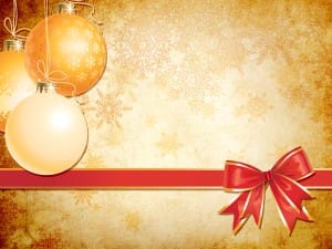 Christmas Ornaments Worship Background