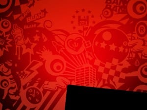 Red Design Worship Background