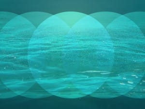Triple Spotlight on Sea Worship Background
