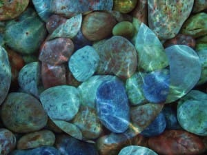 Riverbed Rock Scene Christian Wallpaper