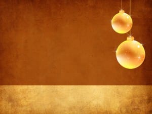 Christmas Ornaments Worship Background Slide