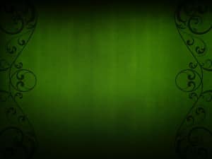 Green Flourishes PowerPoint Slides