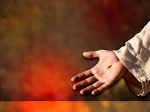 Jesus Hand Worship Background