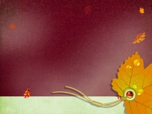 Fall Leaf Worship Background Slide