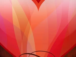 Heart Shape Worship Background
