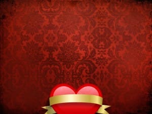 Heart and Banner Worship Background