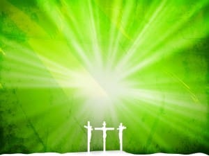 Green Worship Background Template