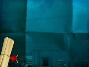 Blue Parchment Worship Background