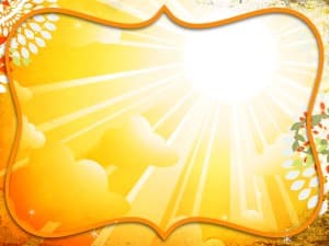 Bright Yellow Worship Background