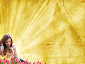 Mom and Child Worship Background