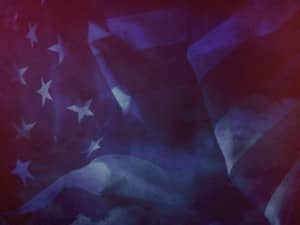 American Flag Worship Background Still