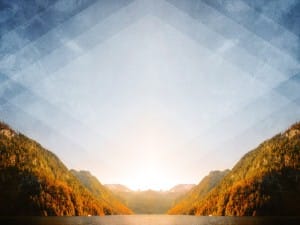 Mountain Scenery Worship Background